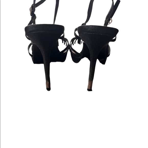 Nina, black sparkly, open toed heals, Woman’s 9 - Picture 6 of 6